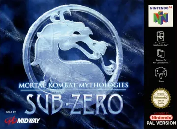 Mortal Kombat Mythologies - Sub-Zero (Europe) box cover front